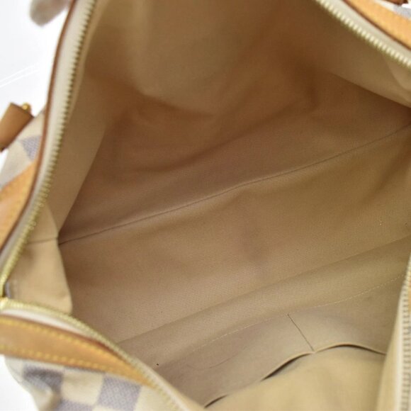 LOUIS VUITTON LV Stresa PM Shoulder Bag Damier Azur Leather White - Picture 11 of 14